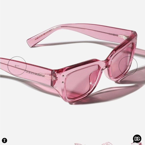Dolce Gabbana Sharped sunglasses pink ( includes box ) main image 10
